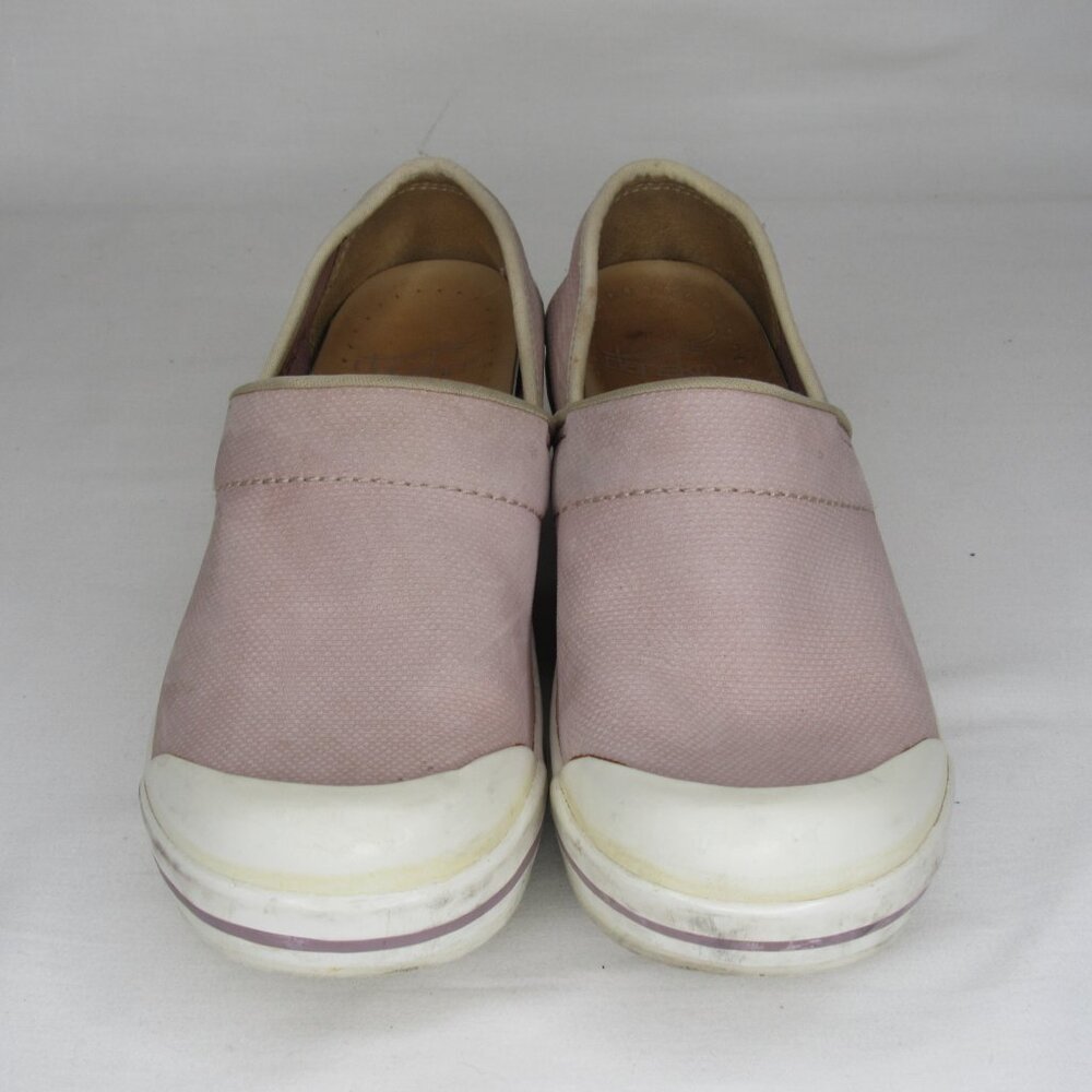 Dansko VOLLEY HOPSACK Pink Leather Professional Clogs Size 38 7.5 8 - Picture 2 of 9